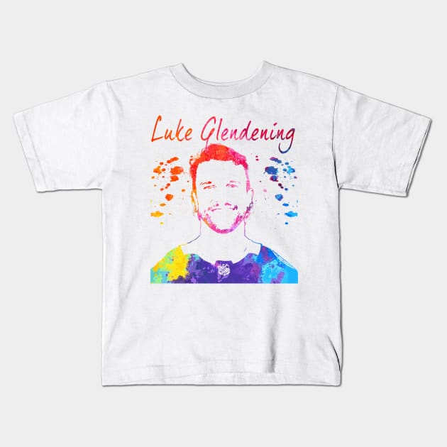 Luke Glendening Kids T-Shirt by Moreno Art